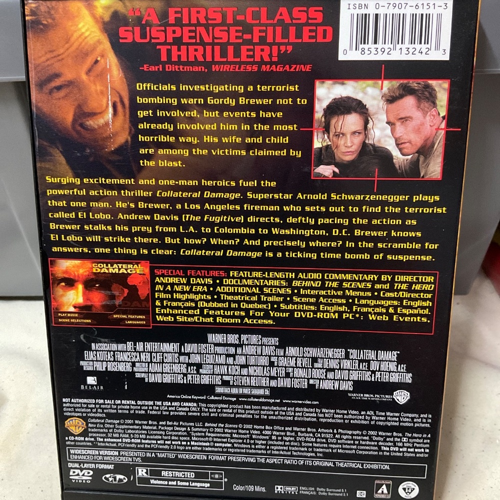 DVD - Collateral Damage. V181 - Picture 2 of 5